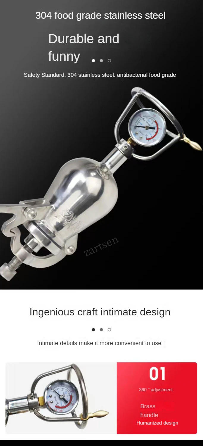 Description Picture 2 of itemHand Popcorn Machine Open Firing Popcorn Puffing Machine Stainless Steel Mini Popper Small Manual Popcorn Maker Open Firing