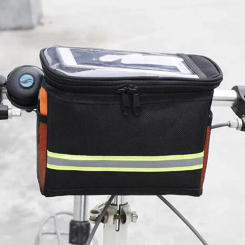 Bicycle Front Handlebar Bag Bike Frame Pannier Organizer Pouch MTB Waterproof Phone Bags Multifunction Portable Shoulder Bag