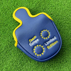 New Golf Putter Headcover Europe Golf Putters Headcovers Mallet Cover Portecter Golf Club Head Cover Blue Color Circle