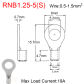 60Pcs RNB1.25-5(S)