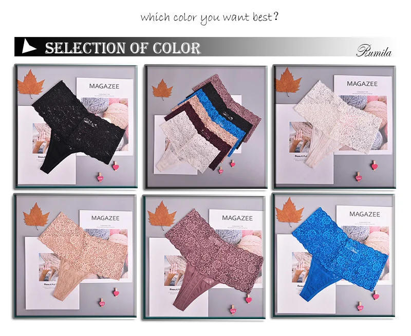 Description Picture 2 of itemSexy sheer lace Women lingerie high waist Thongs plus size G-string Underwear Panties Briefs Ladies T-back 1pcs/Lot zhx99