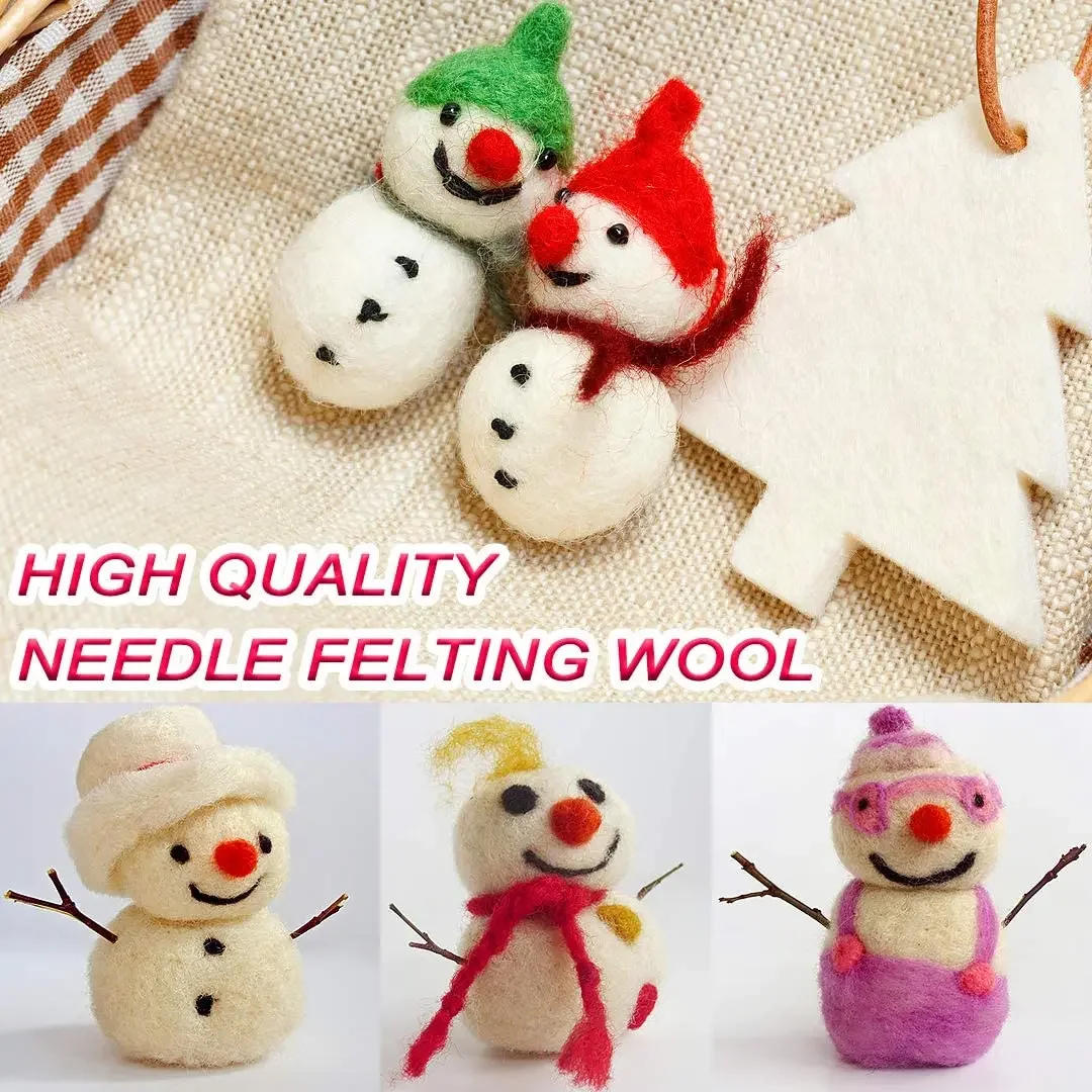 Description Picture 6 of itemNeedle Felting Kit 109PCS Set Wool Roving 36 Colors with Felt Tools and Storage Box Needle Felting Starter Kit for DIY Craft