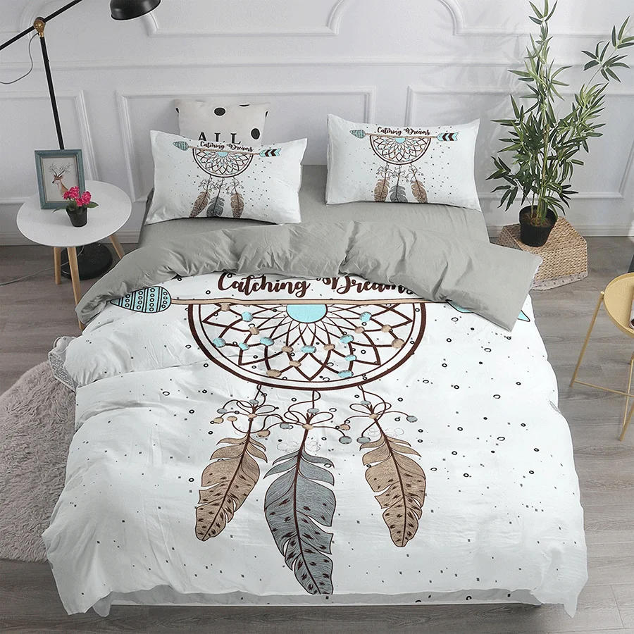 Description Picture 5 of itemDream Catcher Bedding Set Elegant Bohemian Duvet Cover Queen 240x220 Ethnic Quilt Cover Single Double King Comforter Bed Cover