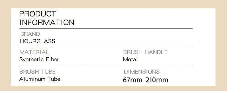 Description Picture 4 of itemHourglass Makeup Brush All Kinds Eyeshadow Foundation Concealer Powder Bronzer Blusher Eyeliner Retractable Professional Brushes