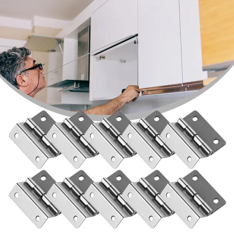 Description Picture 2 of itemTri-fold Hinge Cabinet Door Parts Wardrobes Wooden Box Hinge Cabinets Iron Vintage Wooden Chests 10pcs Tri-fold Hinge