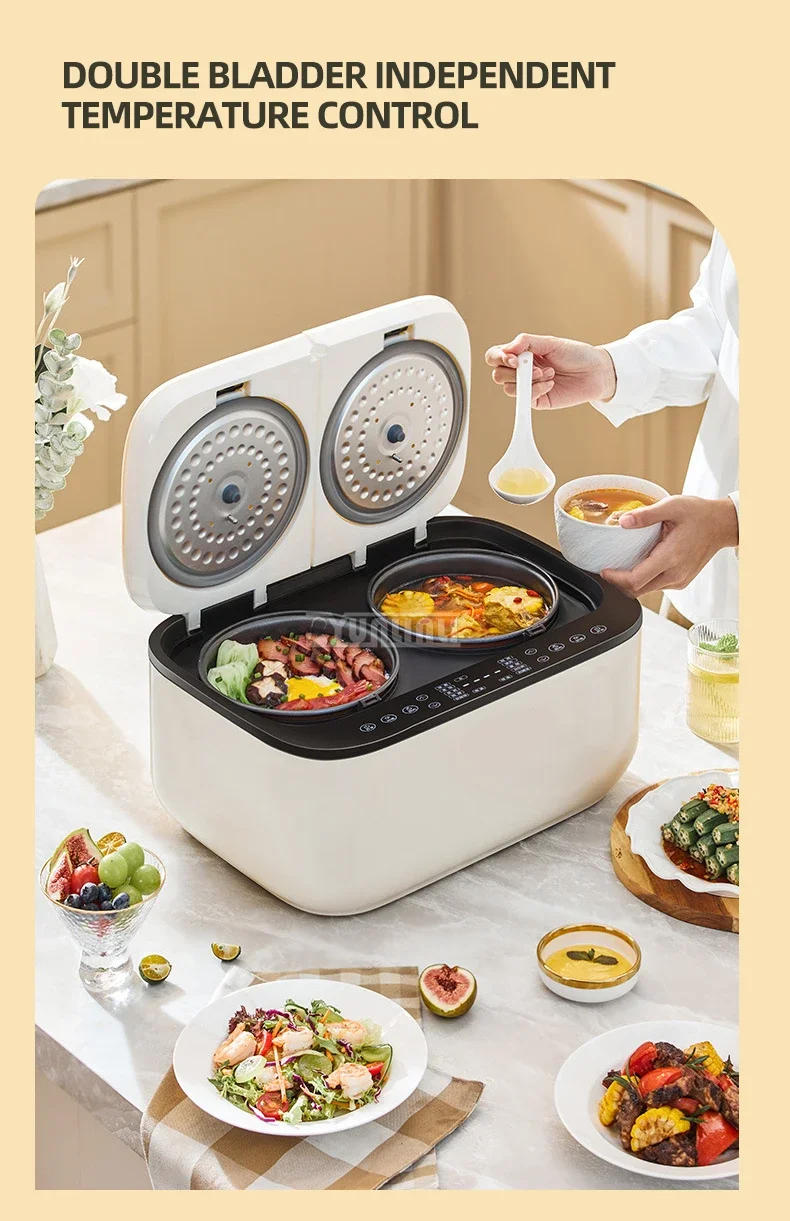 Description Picture 5 of itemElectric Rice Cooker Intelligent Cuiseur Multifonction Double Tank Smart Appliances For Kitchen Arrocera Mini