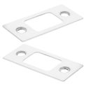 2 Pcs Door Locks for Front Knob Plate Picture Hangers Deadbolt Cover Stainless Steel Covers Gate