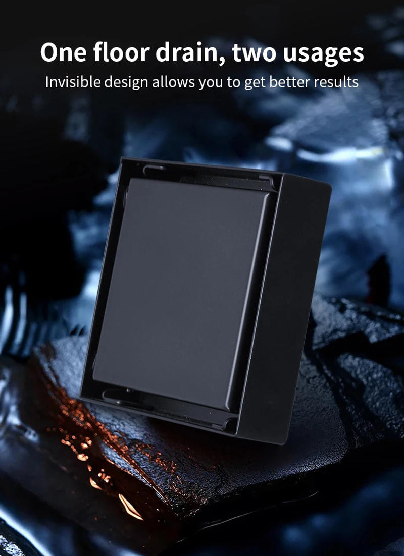 Description Picture 5 of itemFloor Drains 10cm Square Shower Drain Brass Floor Drain Trap Waste Grate With Hair Strainer Bathroom Shower Accessories 811525