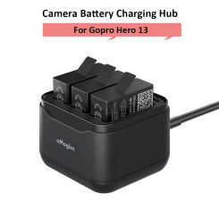 3-ways Charging Stand Battery Fast Charger Hub Charging Dock For GoPro Hero 13 Battery Charging Stand Sports Camera Accessories