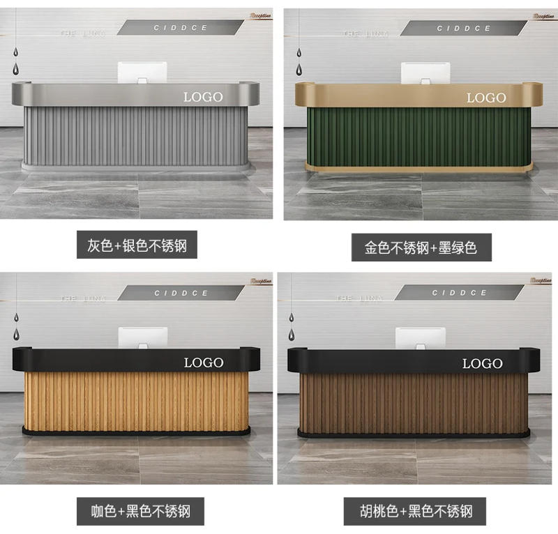 Description Picture 6 of itemBakery Cashier Counter Counter Beauty Reception Desk Conference Store Counter Console Table Comptoir Magasin Reception Furniture