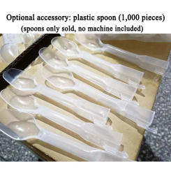 Plastic Stirring Spoon for Flurry Ice Cream Blender Machine Flurry Ice Cream Mixer Machine Milk Shake Machine 1000/500 Pieces