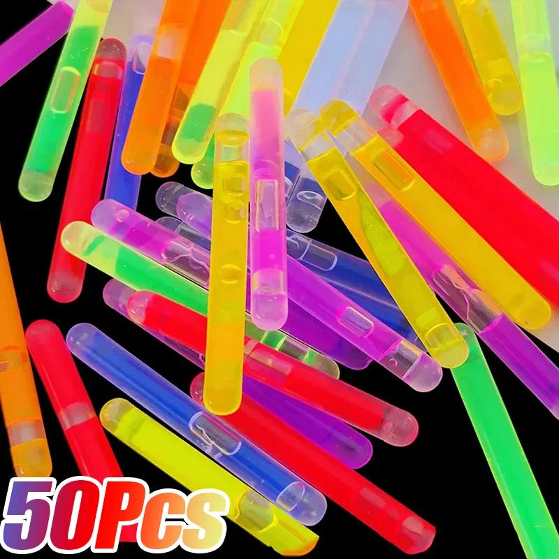 Description Picture 5 of item50/10Pcs Glowing Sticks Bright Colorful Light Chemical Fluorescence Sticks for Wedding Decoration Night Fishing Float Rod Lights