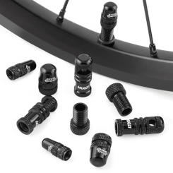 Aluminium Alloy Presta Valve Stem Cap Set Strong Sealing Wear Resistant Tubeless Tire Valve Cap Set CNC Anti Corrosion