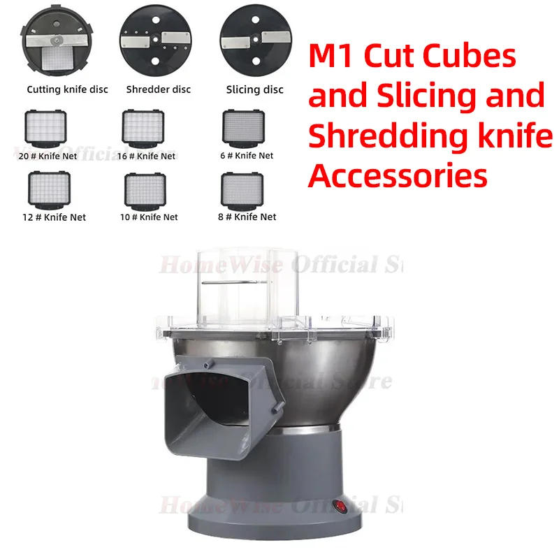 Description Picture 2 of itemHomewise Cut Cubes and Slicing and Shredding knife Accessories for M1 Commercial Multifunctional Vegetable Machine