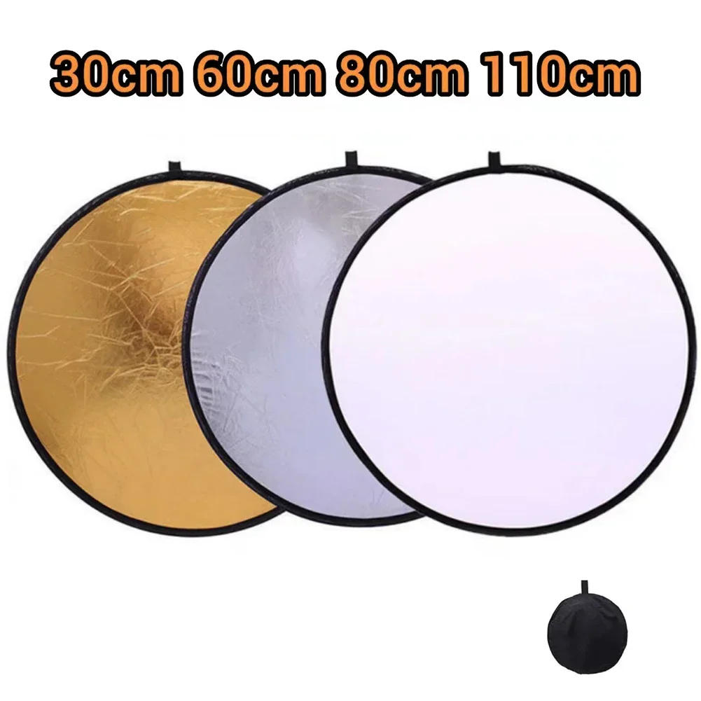 Description Picture 3 of item5 in 1 Collapsible Round Photography Reflector Photo Studio Outdoor Light Diffuser Multi-Disc with Carry Bag 30 40 80 110cm 2in1