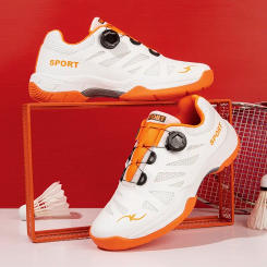 2024 Brand New Carbon Plate Rotating Buckle Badminton Shoes for Men Breathable Wear-Resistant And Anti-slip Table Tennis Shoes