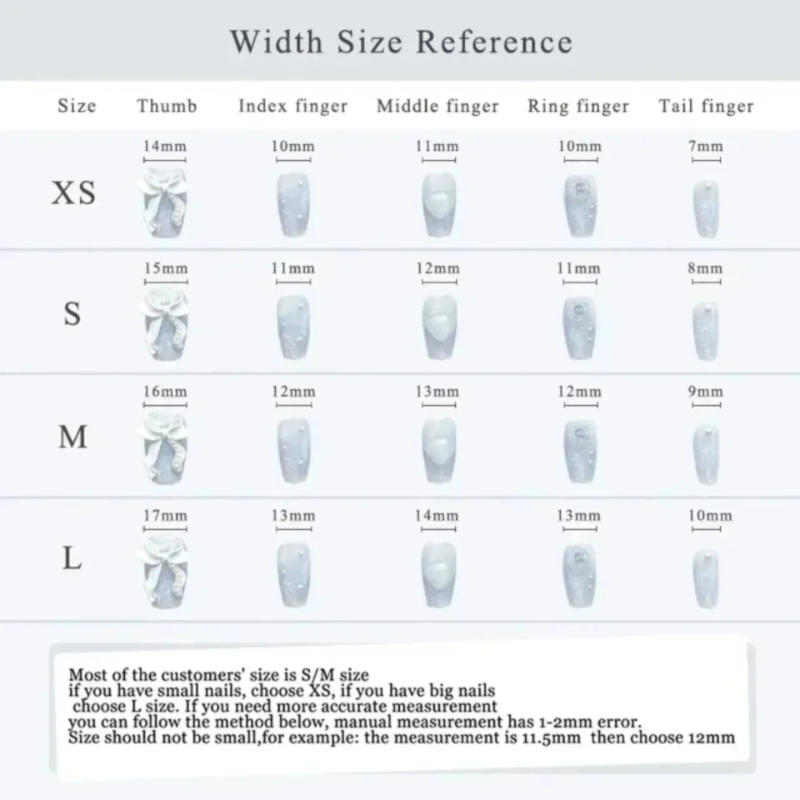 Description Picture 3 of item10Pcs Long Almond Handmade Press on Nails Fake Nails with Rhinestone Wearable Stick-on Nails False Nail Накладные Ногти Uñas