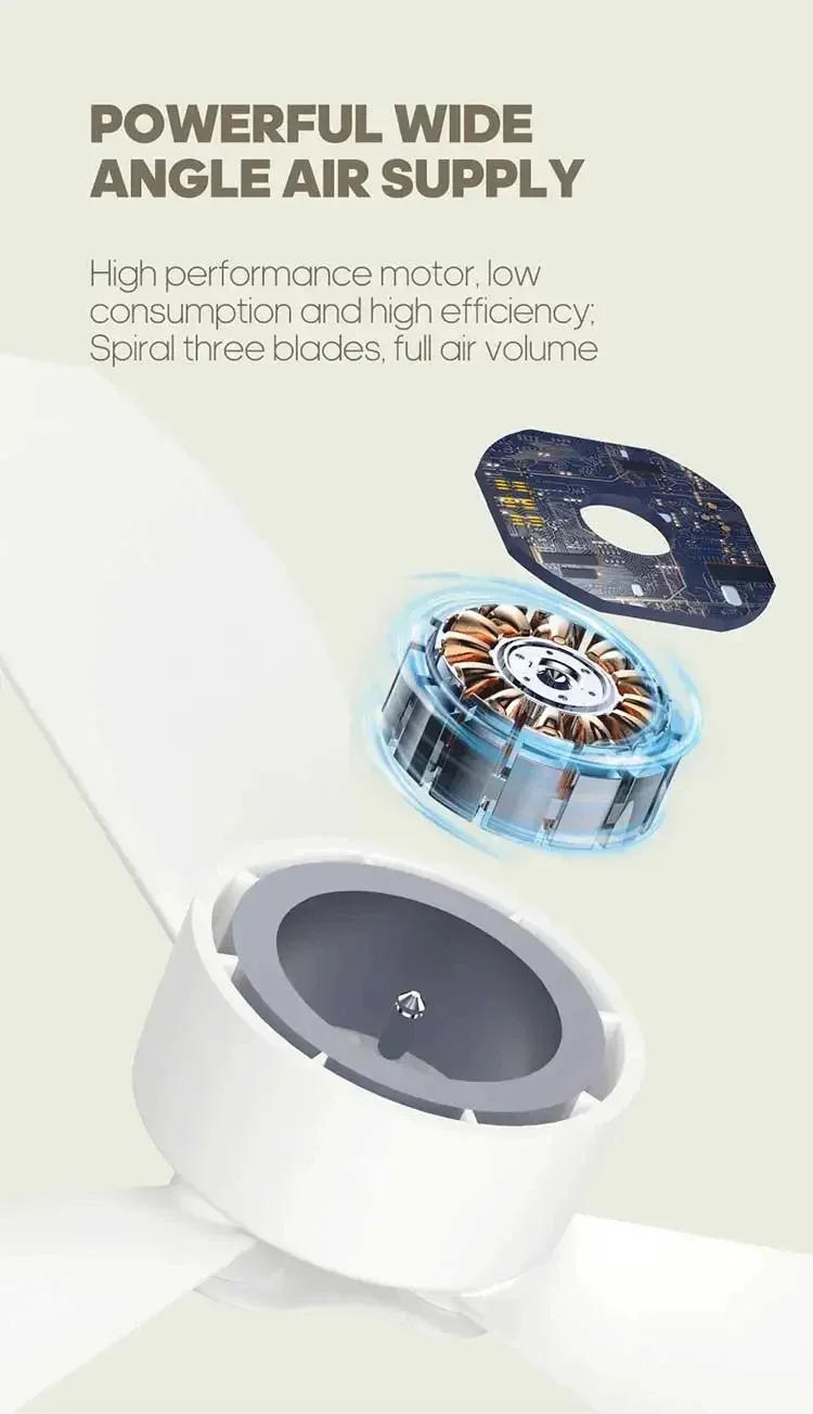 Description Picture 4 of itemOutdoor Camping Fan, Tent Canopy Ceiling Fan, Multifunctional Circulator Fan Air Cooler LED Lights Lighting Remote Control