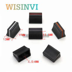 10PCS 19 *12 *13.5MM push rod cap straight slide Potentiometer Mixer Fader Knob push key straight slide black nner hole 4MM
