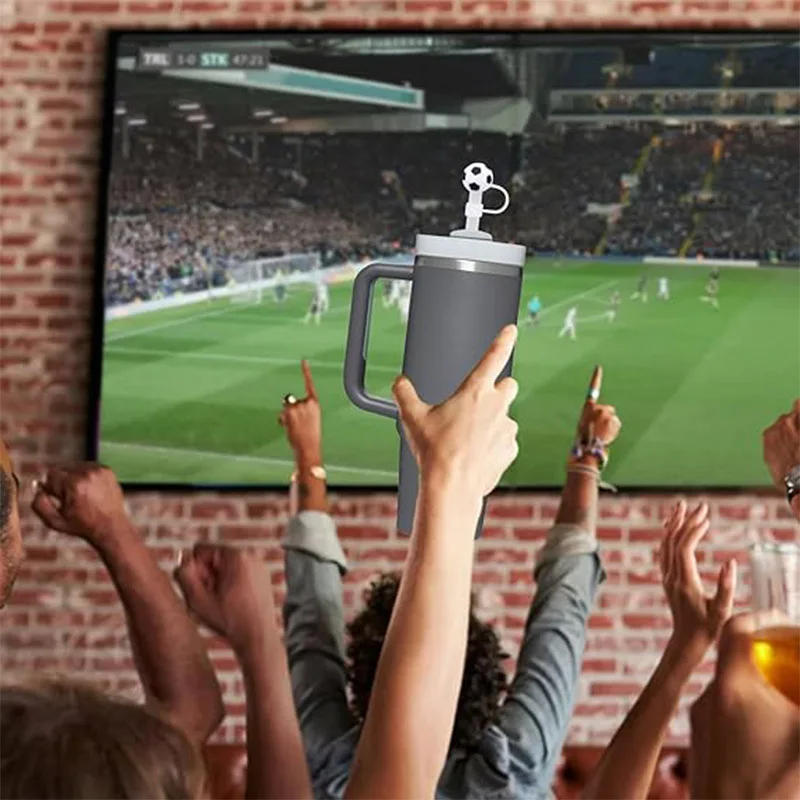 Description Picture 5 of item4/6PCS Straw Cover Cap for Stanley Cup Silicone Dustproof Straw Topper Compatible with Stanley 30&40 Oz Tumbler with Handle