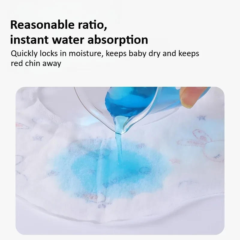 Description Picture 6 of item20PCS Disposable Bibs for Babies Toddler Feeding Baby Bibs Soft Absorbent Leakproof Individually Packaged for Travelling Outdoor