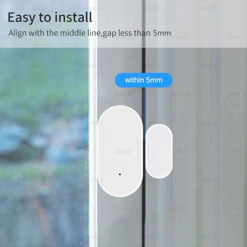 Description Picture 5 of itemZigbee Smart Door Window Contact Sensor Wireless Detectors Open/Close Works with Alexa Google Home Zigbee2MQTT Home Assistant