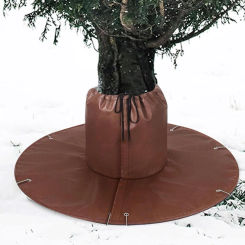 Winter Trees Root Protection Bag Thermal Plant Cover Protector with Drawstring Double Insulation Reusable Plants Protection Tool