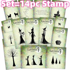2024 Halloween Witch Collection Clear Stamps for DIY Greeting Card Making Scrapbooking Craft Paper Decoration New Arrival