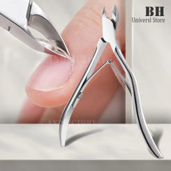 Stainless Steel Nail Nipper Dead Skin Remover Cutter Rainbow Cuticle Scissors Manicure Tweezer Pedicure Trim Eagle Beak Pliers
