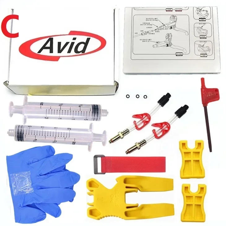 Description Picture 5 of itemcycle zone Bicycle Hydraulic Disc Brake Bleed Kit Tool For Formula Sram Avid Juicy Hayes Hope Bengal MTB Bike Repair Tools