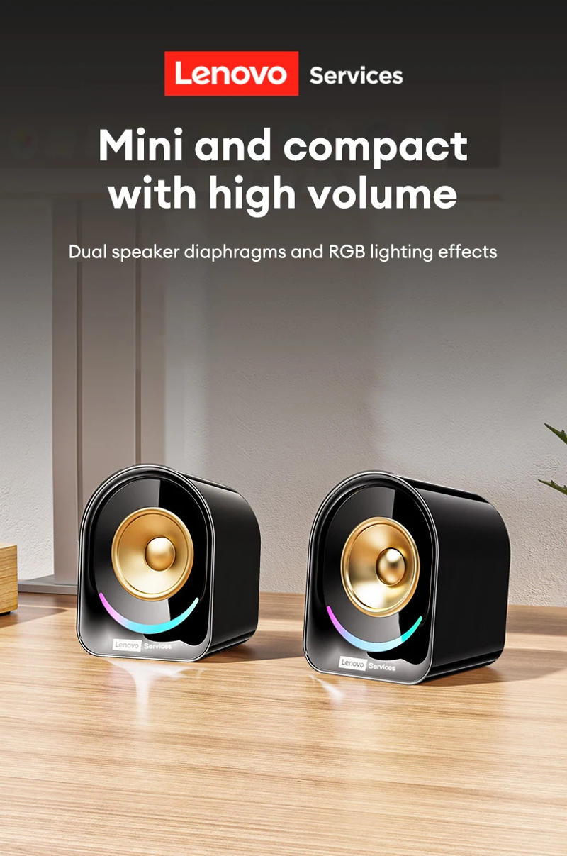 Description Picture 3 of itemChoice Lenovo A02 TWS Pairing Bluetooth Speakers HIFI Surround Sound Soundbox Big Audio For Phones Computer Wired Loudspeaker