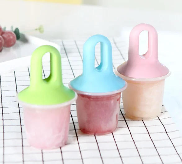 Description Picture 4 of item7 Holes DIY Ice Cream Pops Silicone Mold Ice Cream Ball Maker Popsicles Molds Baby Fruit Shake Home Kitchen Accessories Tool