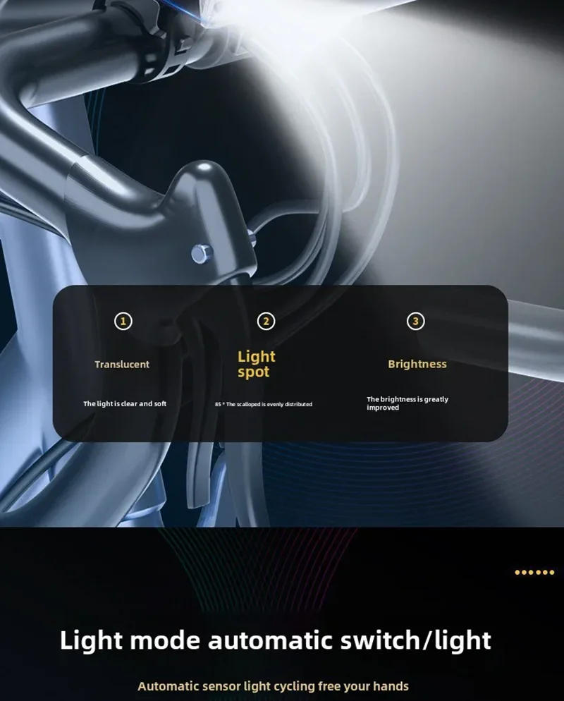 Description Picture 5 of itemBUCKLOS Bicycle Front Light 18650 Battery Type-c Rechargeable Bike Headlight Powerful Handlebar Flashlight Cycling Highlights