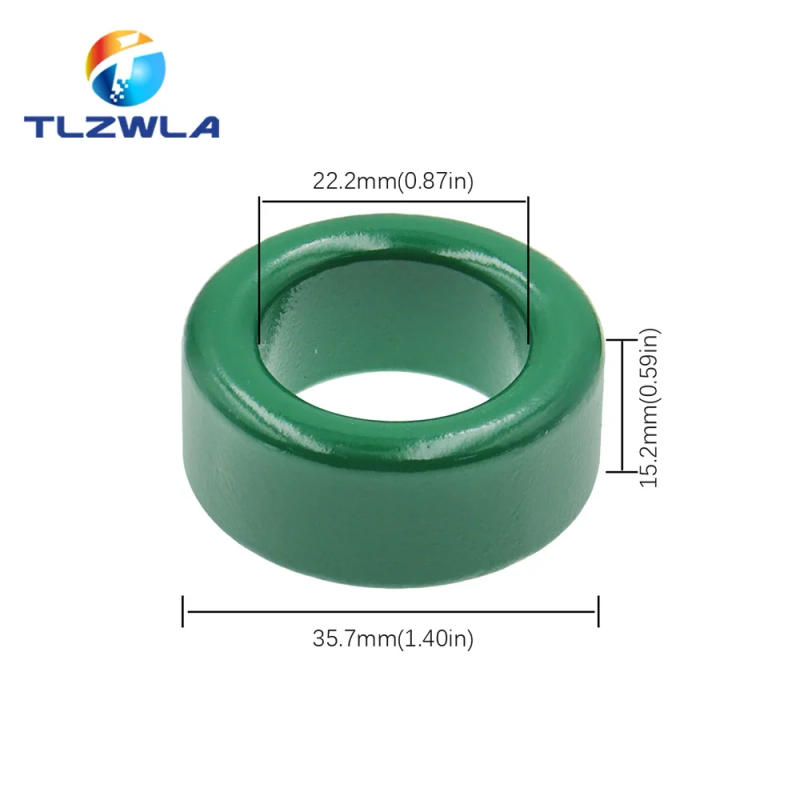 Description Picture 4 of item1PCS Green Magnetic Ring Ferrite Magnetic Ring 36*23*15 Anti-interference Core Filter Inductance Transformer Magnetic Ring