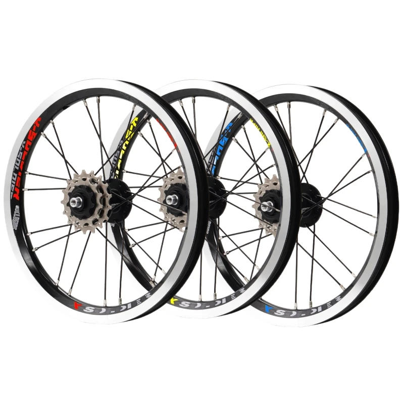 Description Picture 2 of itemCNC Foldable Bicycle Wheels 14" Folding Bike Rear Wheel External 3 Speed V Brake Cycling Part Accessories