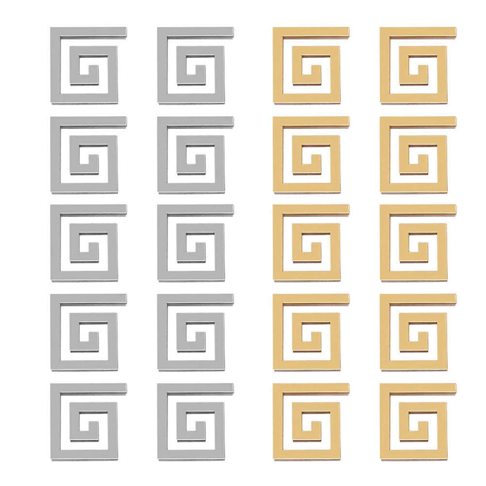 Description Picture 3 of item10Pcs Acrylic Mirror Sticker Adhesive Wall Decor Sticker Mirror Wall Art Home DIY Decoration Mirror Wall Stickers Home Decor