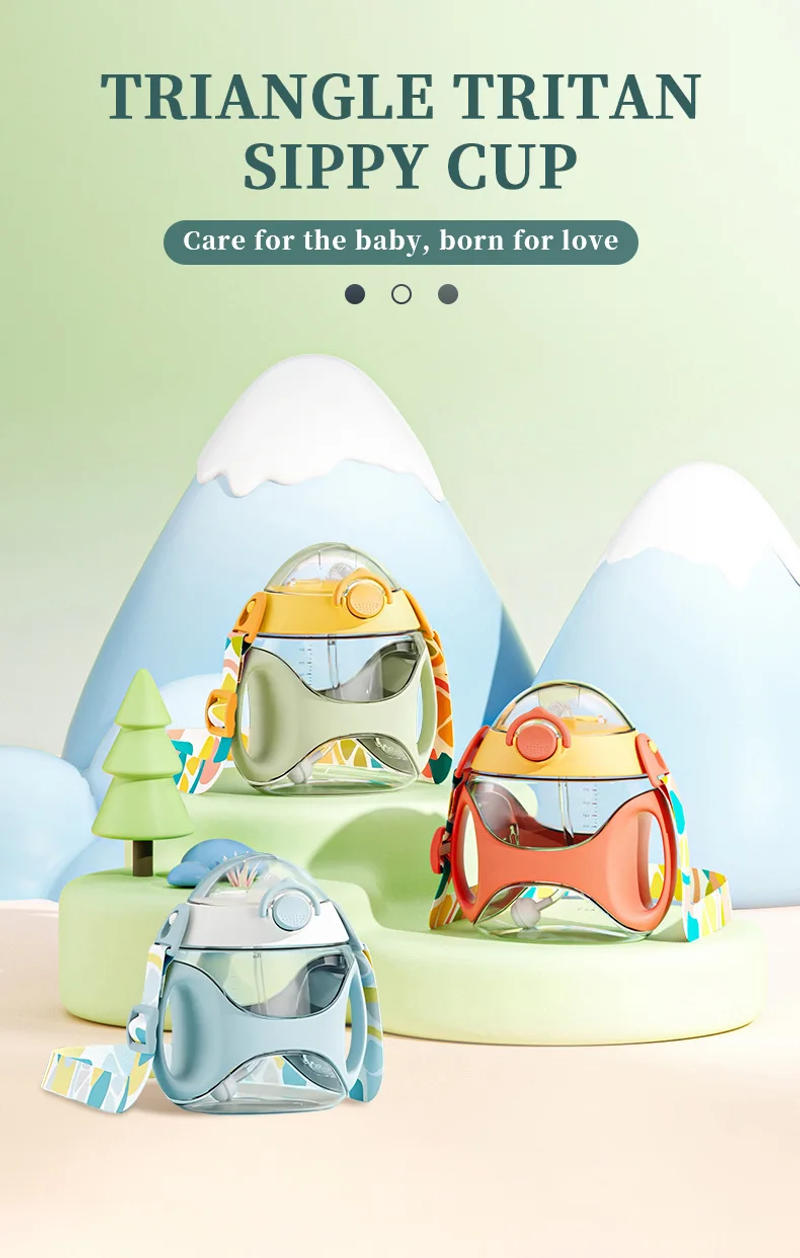 Description Picture 4 of itemDr.isla 1pc 330ml Kids Water Sippy Cup Creative Cartoon Baby Cups with Straws Leakproof Water Bottles Outdoor Childrens Cup