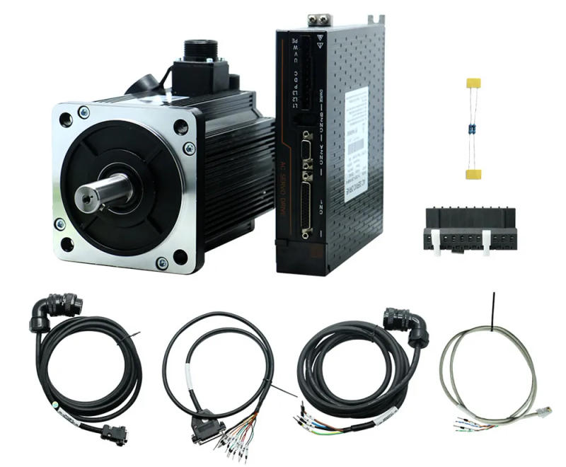 Description Picture 4 of itemHLTNC 130ST M15025 220V 380V 3.8Kw 15Nm 2500Rpm Large Power AC Servo Motor Kit With T3DF T3 Series Driver For CNC Engraver Lathe