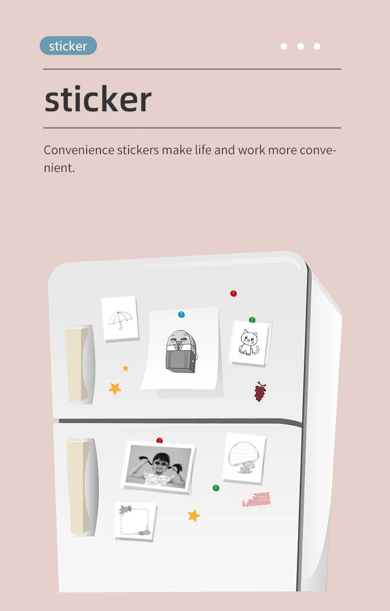 Description Picture 6 of itemMini HD Portable Printer Thermal Paper Picture Shipping Label Title Note Wrong Pocket Inkless Printing Office Home Label Maker