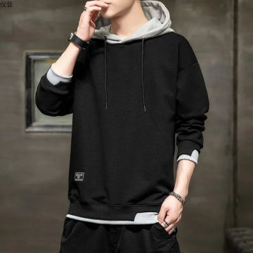 Men Hoodies Casual Harajuku Hoodie Solid Color Men Fashion Clothing Tops Pullover Hoodie Men Spring and Autumn Sweatshirt 2022