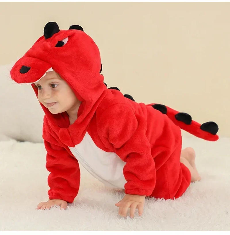 Description Picture 5 of itemNewborn Kids Monkey Kigurumi Pajamas Winter Thick Baby Blanket Slppers Toddler Infant Clothes Hooded Animal Pyjamas Sleepwear