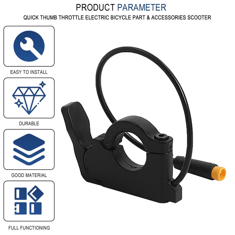 Description Picture 3 of item36V 48V 60V 72V Finger Throttle TT009 Left Right E-bike Thumb Throttle for Electric Bicycle Handlebar 22mm Scooter Accelerator