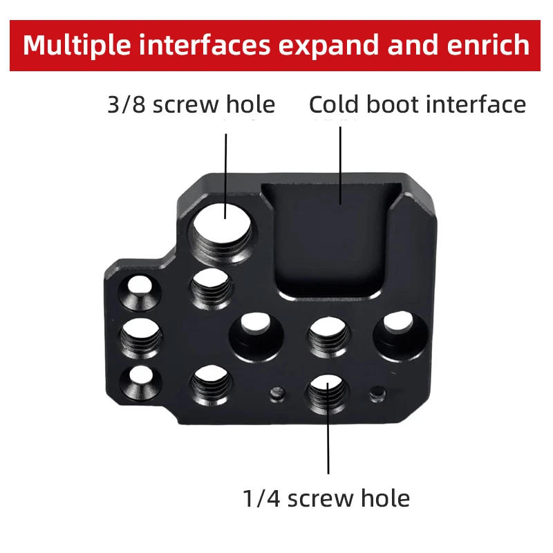 Description Picture 4 of itemQuick Release Plate Camera Stabilizer Expansion Mounting Base with Cold Shoe Mount for DJI Ronin S SC RS2 RS3 Accessories