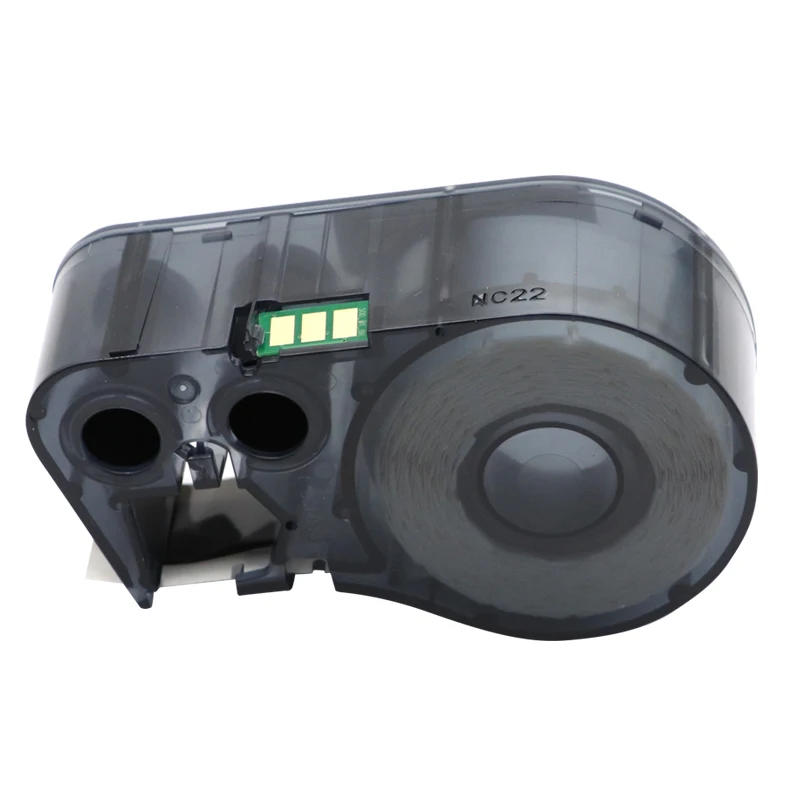 Description Picture 4 of itemCompatible MC1-1000-595-WT-BK Cartridge Ribbon, Vinyl Labels Tape, Black on Yellow Red Printer BMP-41 BMP-51 BMP-53 Chip 25.4mm