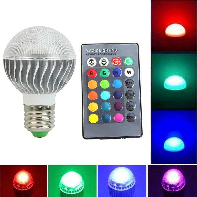 Description Picture 4 of item15W LED Light Bulbs E27 220V Color Change Rotating Lamp for Stage Lighting KTV Home Party Christmas