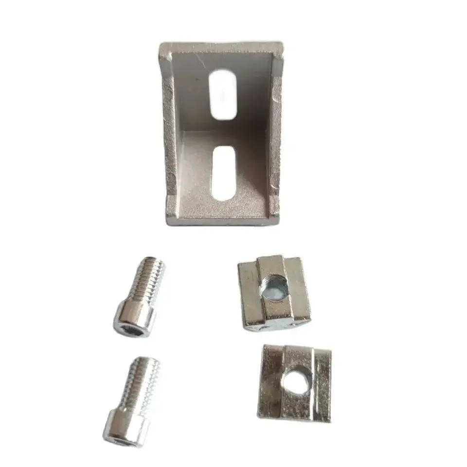 Description Picture 5 of item1set 2028 3030 4040 Aluminum Profile Connector Set for 20 30 40 Series Corner Bracket Hex Flange Nuts T Bolt Screw Sliding Nut
