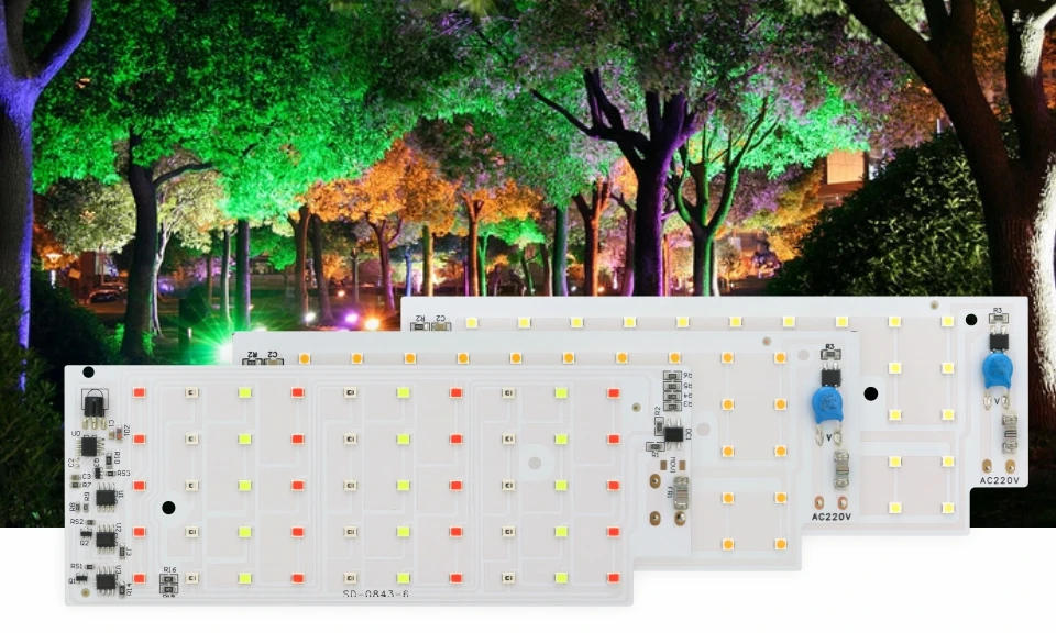 Description Picture 2 of item50W LED Chip for Flood Light SMD 2835 Outdoor Floodlight RGB Spotlight Lighting Beads AC 220V For LED Street Lamp