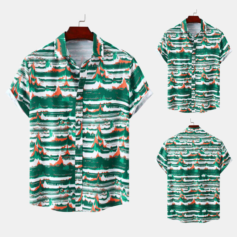 Description Picture 2 of itemMen Hawaiian Floral Shirt 3d Printed Man/Women Casual Fashion Short Sleeves Shirts Button Streetwear Oversized Unisex Clothing