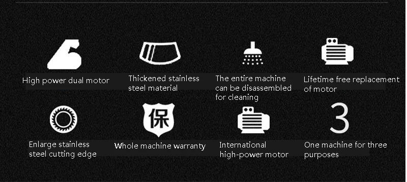 Description Picture 4 of itemBlade Electric Meat Slicer Cutting Machine Kitchen Chopper Vegetable Cutter for Beef Turkey Home Appliance Commercial