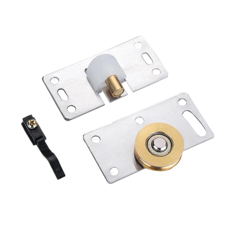 Description Picture 6 of item1 Set Sliding Door Rollers Mute Nylon Wheels Gear Track Kit 30mm Furniture Roller Wheel Sliding Door Runner For Wardrobe Cabinet